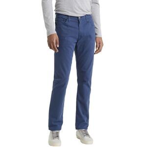 AG Men’s Everett Sueded Stretch Sateen Straight Fit Pants Bon Voyage Blue ~40X34